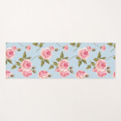 Rose- und Polka-Dots-Muster Yogamatte (Vorderseite (Horizontal))