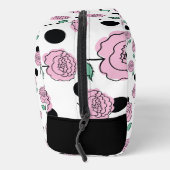 Rose und Polka Punkte. Waschbeutel (Rechts)