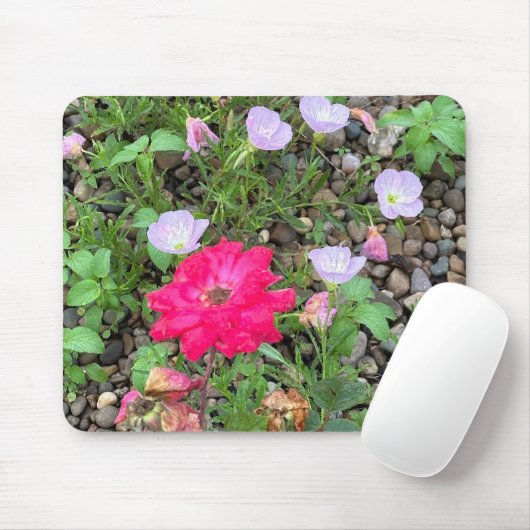 Rose und Primrose Mouse Mousepad (Mit Mouse)