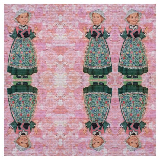 Rose und Puppengewebe Stoff (Muster)
