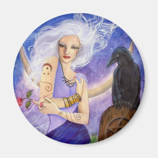 Rose und Raven Magnet