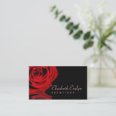 Rose und Reflektion Visitenkarte (Stehend Vorderseite)