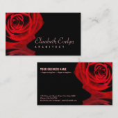 Rose und Reflektion Visitenkarte (Vorne/Hinten)