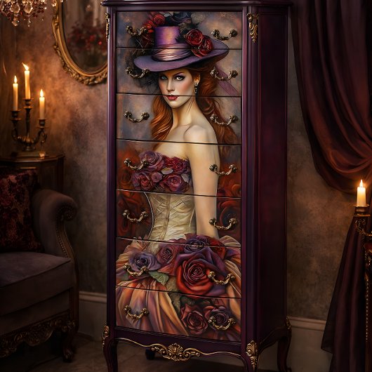 Rose und Reverie-Dekoupage Seidenpapier