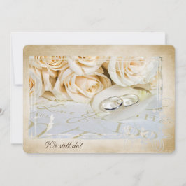 Rose und Rings Vow Renewal Einladung