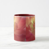 Rose und rosa Dalia Tasse (Zentrum)