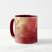 Rose und rosa Dalia Tasse (Vorderseite Links)