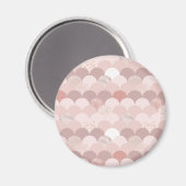 Rose- und rosa Fliesen Magnet (Vorderseite/Rückseite)