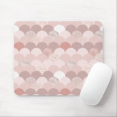 Rose- und rosa Fliesen Mousepad (Mit Mouse)
