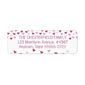 Rose und rosa Herzensrände (Vorne)