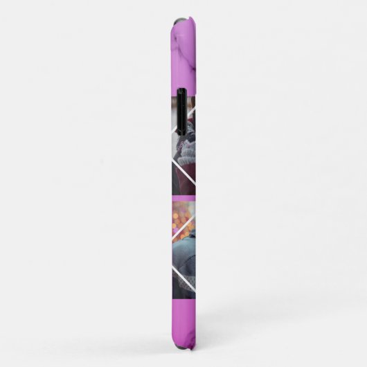 Rose und rosa Marmor Personalisierten Paare Gesche Case-Mate iPhone Hülle (Hinten/Rechts)