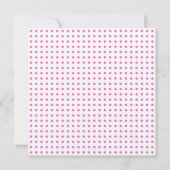 Rose und rosa Punkte Party Einladung (Rückseite)