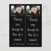 Rose- und Rose-Bud-Lesezeichen Postkarte (Vorderseite)