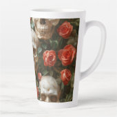 Rose und Schädel Milchtasse (Rechts)