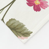Rose und Schmetterlinge: blühend nahtlos Fleecedecke (Ecke)