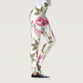Rose und Schmetterlinge: blühend nahtlos Leggings (Rechts)