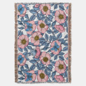 Rose und Schmetterlinge Decke (Vorderseite Vertikal)