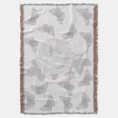 Rose und Schmetterlinge Decke (Vorderseite Vertikal)