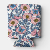 Rose und Schmetterlinge Dosenkühler (Rückseite)