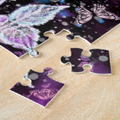 Rose und Schmetterlinge im Winter - schön Puzzle (Seite)