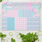 Rose und Schmetterlinge Imitat Patchwork Küchentuc Küchentuch (Gefaltet)