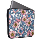 Rose und Schmetterlinge Laptopschutzhülle (Vorne Rechts)