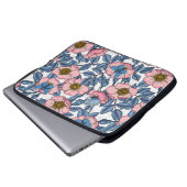 Rose und Schmetterlinge Laptopschutzhülle (Vorne Knopf)