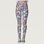 Rose und Schmetterlinge Leggings (Vorderseite)