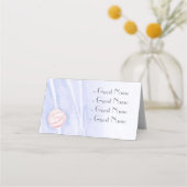 Rose und Schmetterlinge Platzkarte (Rückseite)