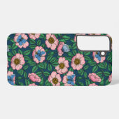 Rose und Schmetterlinge Samsung Galaxy Hülle (Rückseite (Horizontal))
