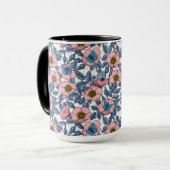 Rose und Schmetterlinge Tasse (Vorderseite Links)