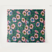 Rose und Schmetterlinge Wandteppich (Vorderseite (Horizontal))