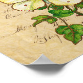 Rose und Schmetterlingsdruck Poster (Ecke)