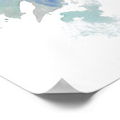 Rose und Schmetterlingsflecken Poster (Ecke)