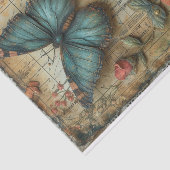 Rose- und Schmetterlingsmedien Seidenpapier (Ausschnitt)