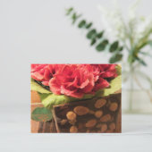 Rose und Schokolade Postkarte (Stehend Vorderseite)