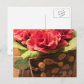 Rose und Schokolade Postkarte (Vorne/Hinten)