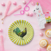 Rose- und Shine-Papierplatte Pappteller (Party)