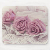Rose und Spitzen Stillleben Mousepad (Vorne)