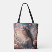 Rose und Spitzen Tasche (Rückseite)