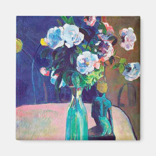 Rose und Statuette, Gauguin Magnet