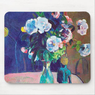 Rose und Statuette, Gauguin Mousepad