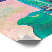 Rose und Statuette, Gauguin Poster (Ecke)