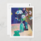 Rose und Statuette, Gauguin Postkarte (Vorne/Hinten)