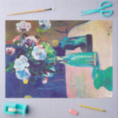 Rose und Statuette, Gauguin Seidenpapier (Basteln)