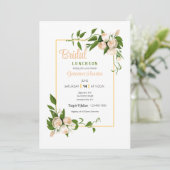 Rose und Stephanotis-Blume Einladung (Stehend Vorderseite)