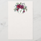 Rose und Stilfsereien Briefpapier (Vorderseite)