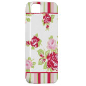 Rose und Streifen Case-Mate iPhone Hülle (Rückseite/rechts)