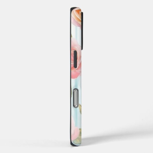 Rose und Streifen Case-Mate iPhone Hülle (Rückseite / Rechts)