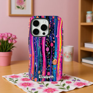 Rose und Streifen iPhone 16 Pro Hülle